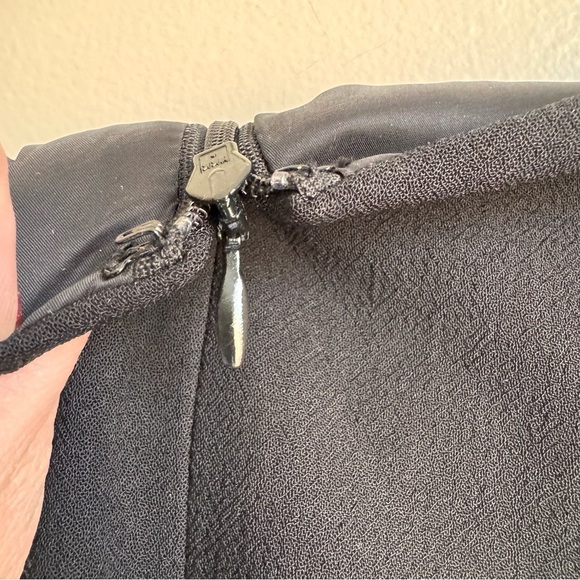 Trina Turk Blake Studded Grid-Pattern Sheath Dress Black Gold Mini Sz 4 wedding‎ - Picture 5 of 13